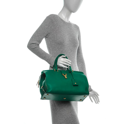 Saint Laurent Calfskin Medium Classic Y Cabas Green 2 of 7
