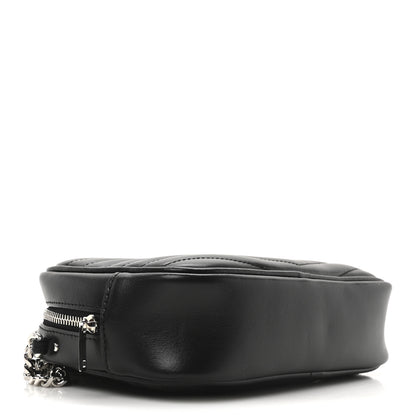 Saint Laurent Calfskin Matelasse Monogram Mini Lou Camera Bag Black 4 of 10