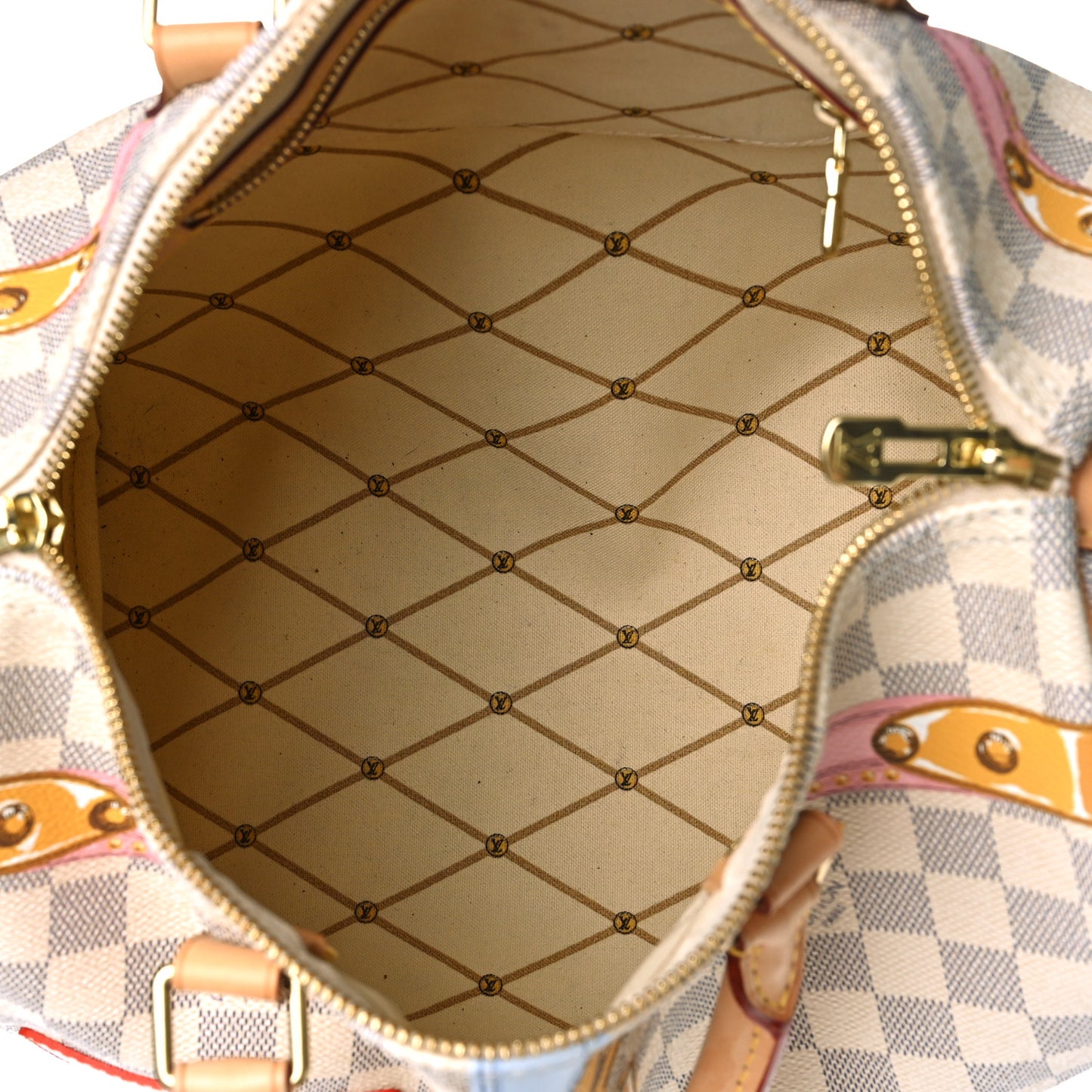 Damier Azur Summer Trunks Speedy Bandouliere 30