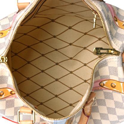 Louis Vuitton Damier Azur Summer Trunks Speedy Bandouliere 30 5 of 11