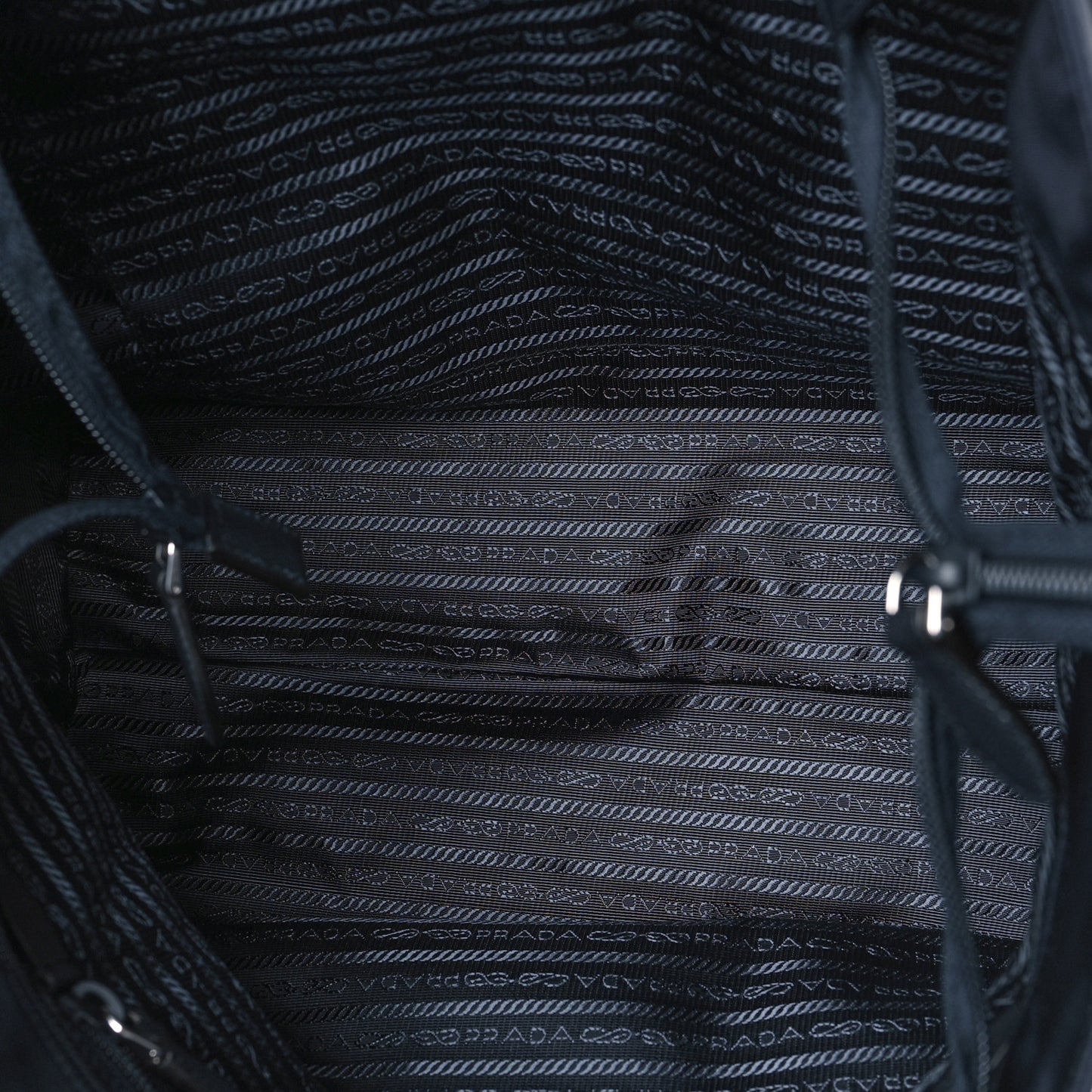 Tessuto Nylon Saffiano Tote Navy