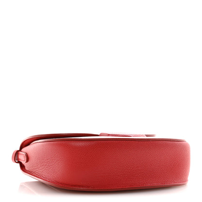 Celine Grained Calfskin Small Trotteur Coquelicot 4 of 16