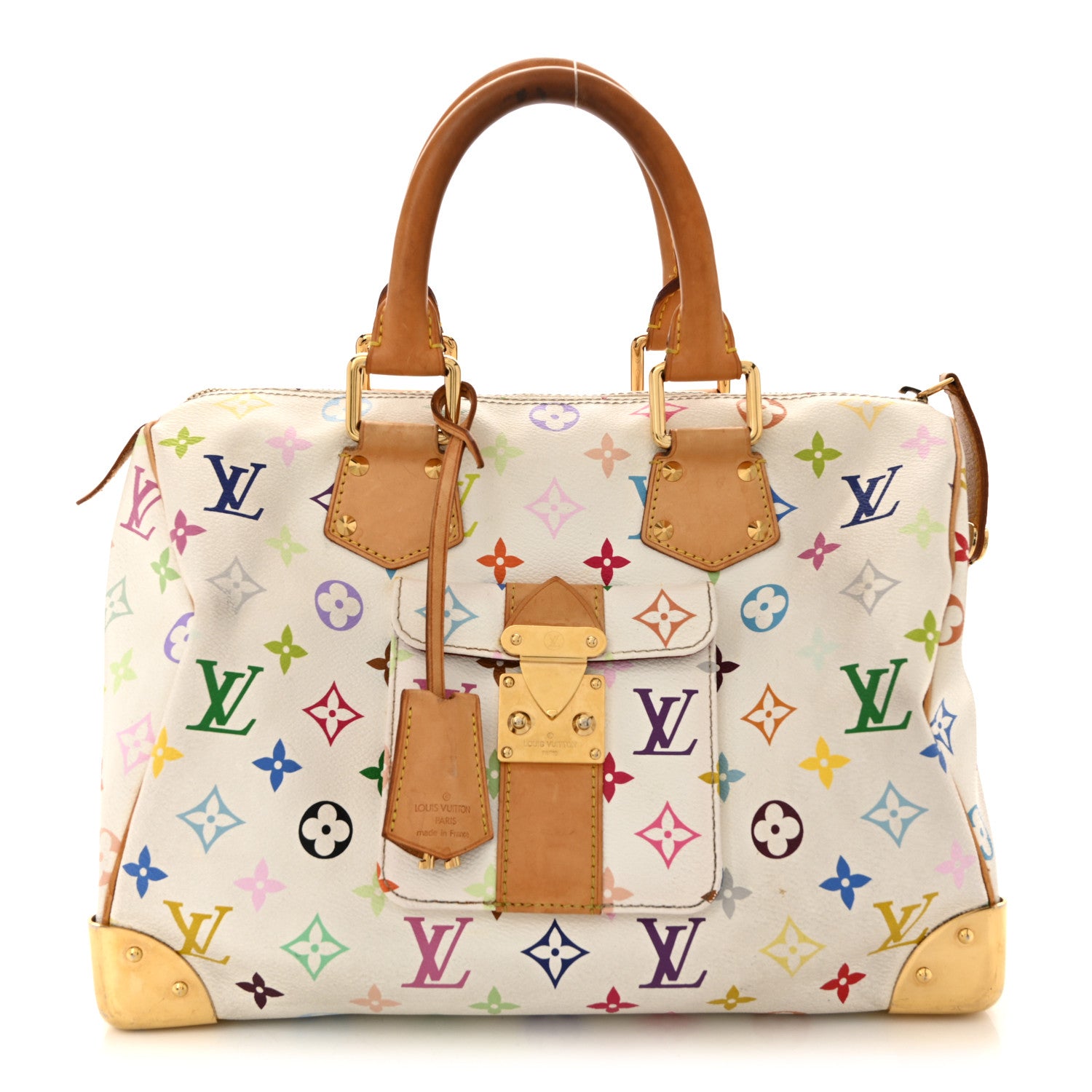 Louis Vuitton Monogram Multicolor Speedy 30 White 1 of 15