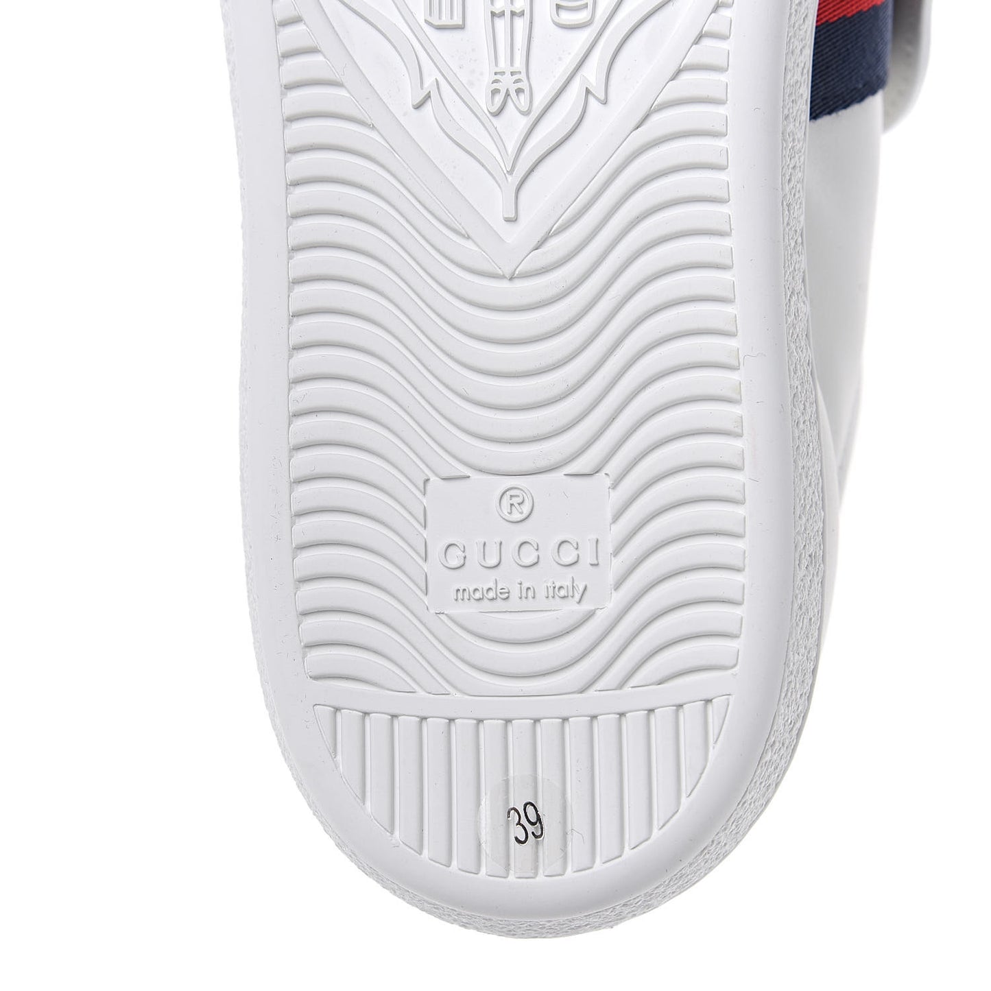 Calfskin Ayers Crystal Web Panther Embroidered Womens Ace Sneakers 39 White