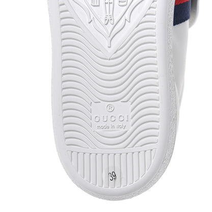 Gucci Calfskin Ayers Crystal Web Panther Embroidered Womens Ace Sneakers 39 White 9 of 10