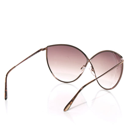 Tom Ford Evelyn TF251 Cat Eye Sunglasses Rose Gold 2 of 7