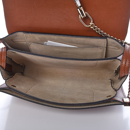 Chloe Suede Calfskin Small Faye Shoulder Bag Tobacco 5 of 10