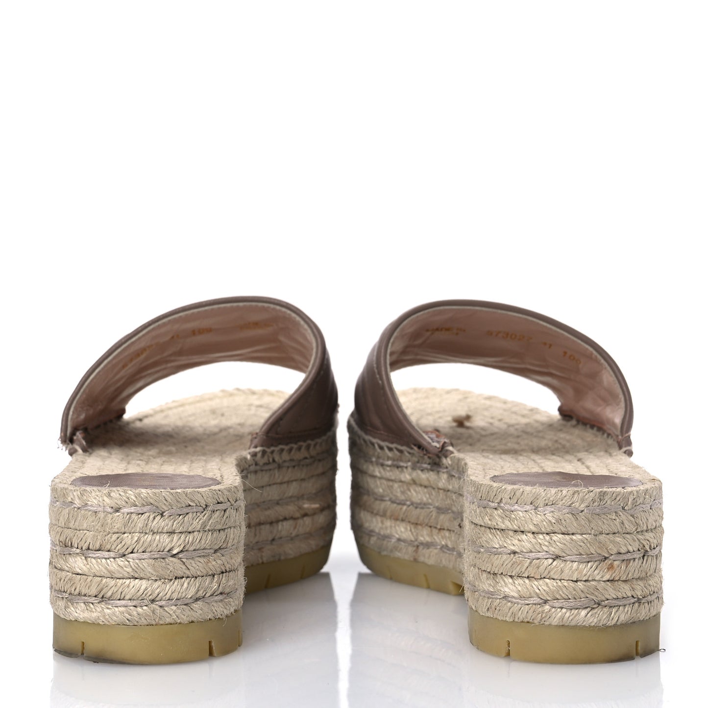 Nappa Matelasse GG Marmont Platform Espadrille Slide Sandals 41 Porcelain Rose