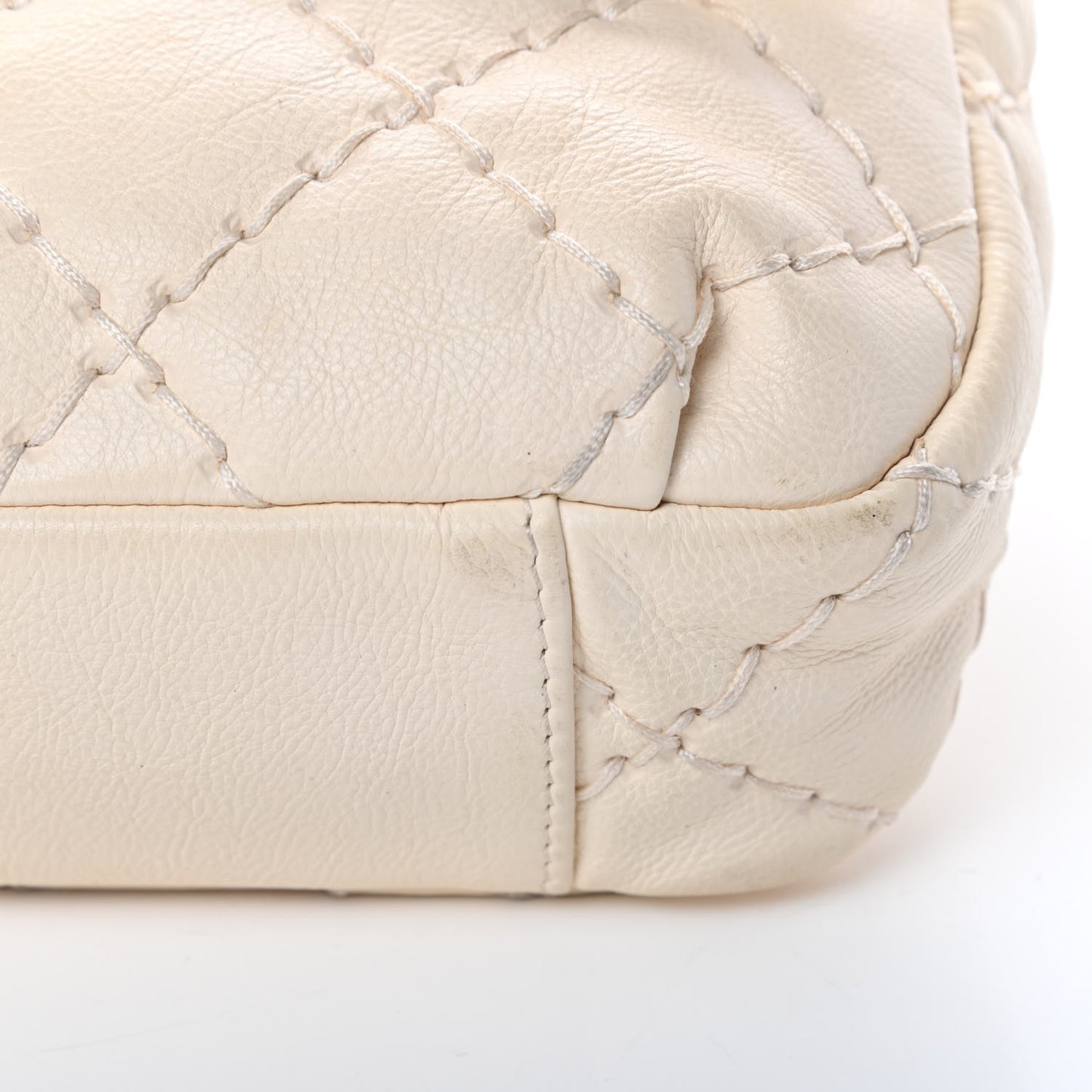 Calfskin Ultimate Stitch Flap White