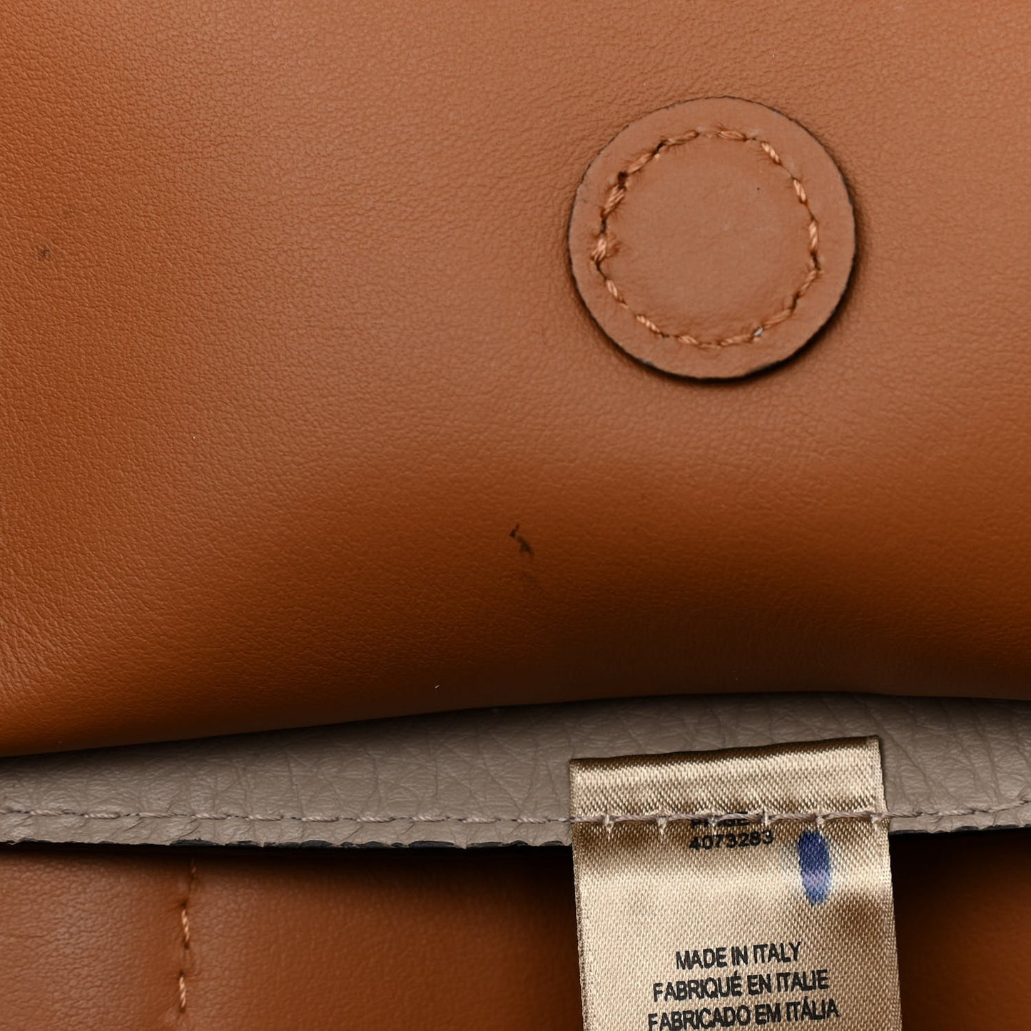 Soft Grain Calfskin Medium Belt Bag Beige Brown