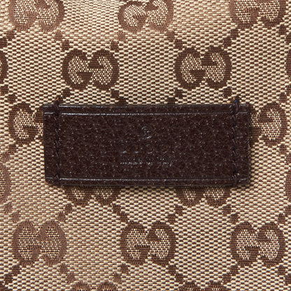 Gucci GG Monogram Web Medium Collapsible Carry On Duffle Beige Brown 7 of 10