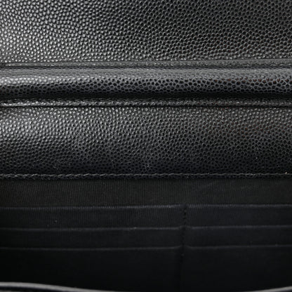 Chanel Caviar Quilted Crystal CC Wallet On Chain WOC Black 13 of 15