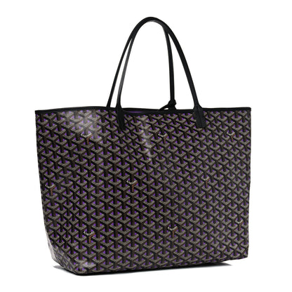 Goyard Goyardine Saint Louis Claire Voie GM Black Purple 3 of 13