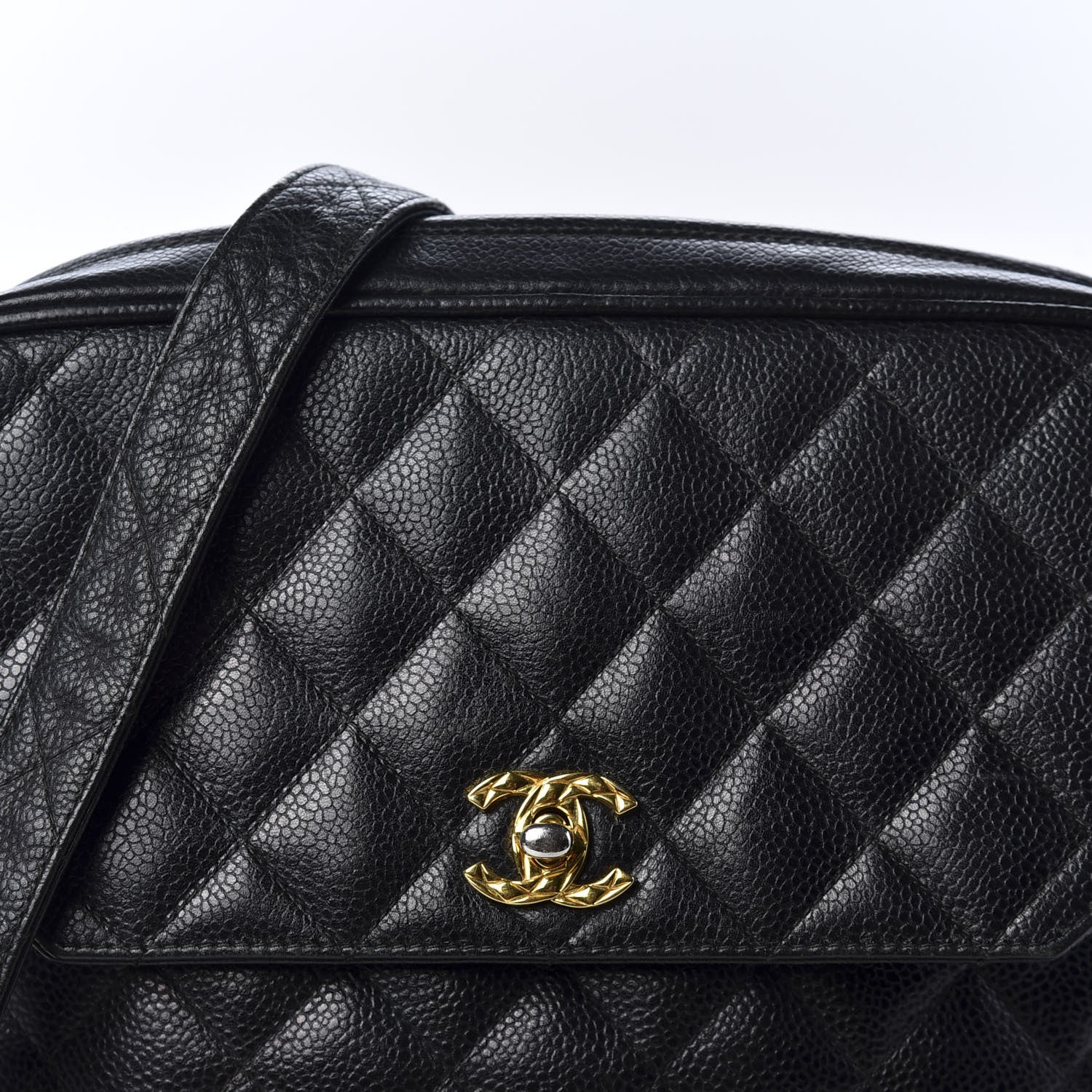 Chanel Caviar Quilted Flap Shoulder Bag Black 9 of 9