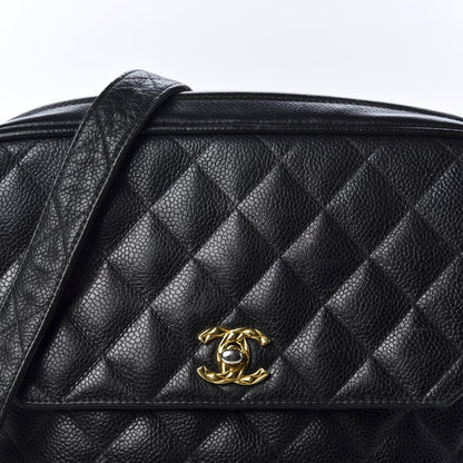 Chanel Caviar Quilted Flap Shoulder Bag Black 9 of 9