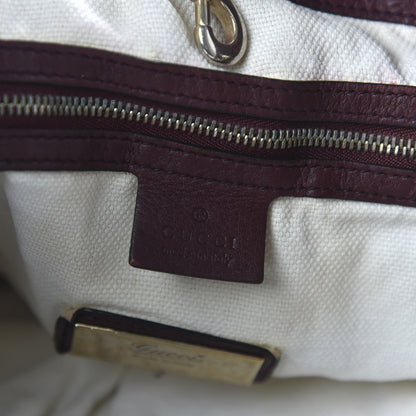 Gucci Pebbled Calfskin Medium Soho Chain Shoulder Bag Burgundy 9 of 11