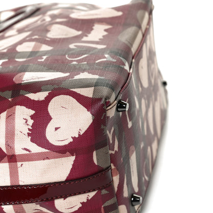 Burberry Nova Check Heart Tote Red 7 of 13