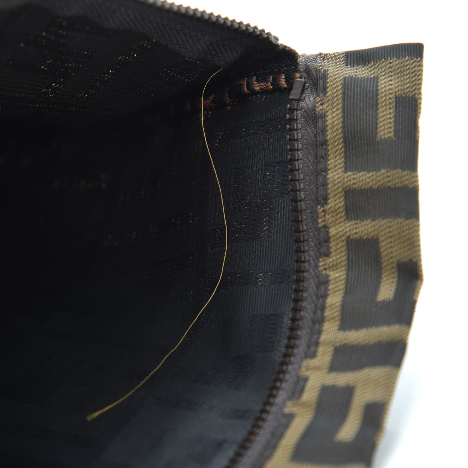 Fendi Zucca Zip Pouch Tobacco 8 of 9
