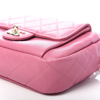 Chanel Caviar Quilted CC Day Camera Case Pink 6 of 11
