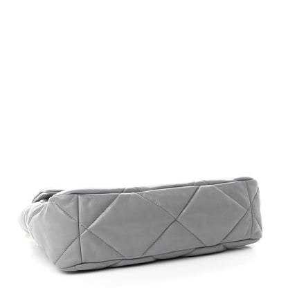 Chanel Lambskin Quilted Large Chanel 19 Flap Grey 4 of 11