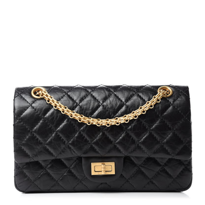Chanel Aged Calfskin Quilted 2.55 Reissue 225 Flap Black 1 of 11