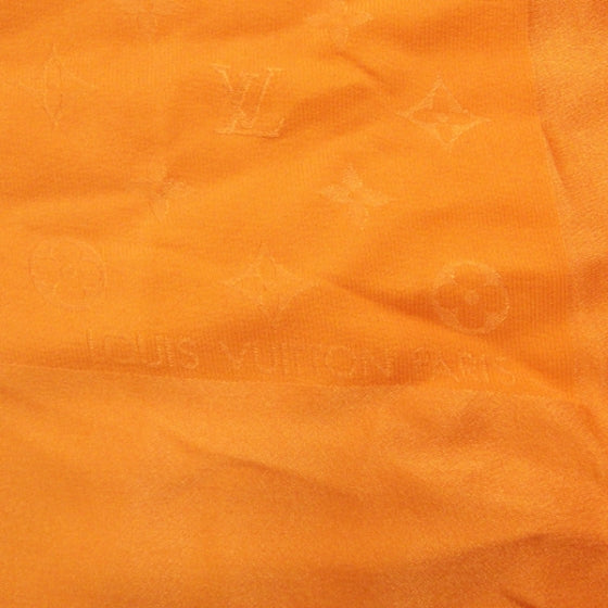 Silk Monogram Monaco Scarf Orange