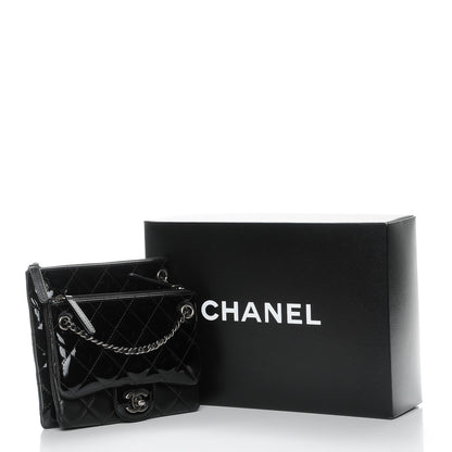 Chanel Patent Quilted Crossbody Black 10 of 10