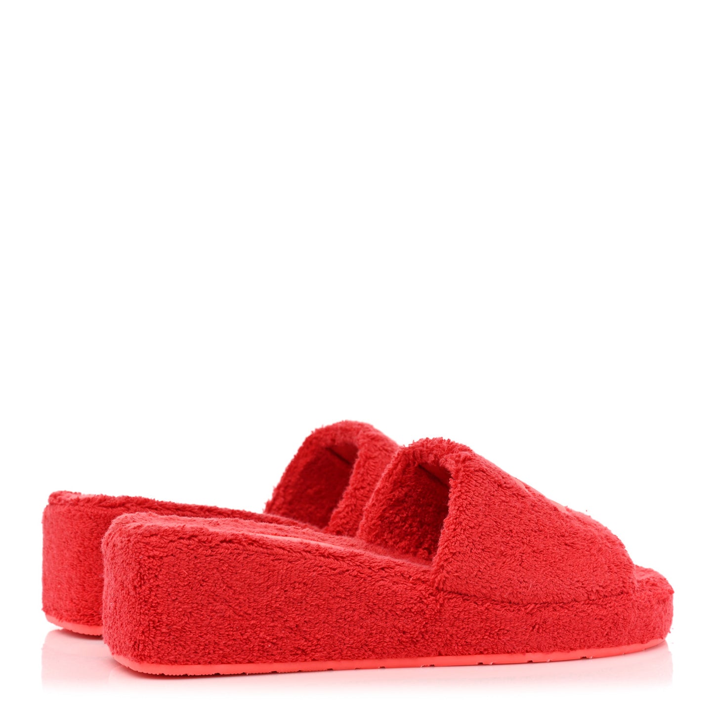 Terry CC Flat Mules Sandals 39 Dark Red Orange