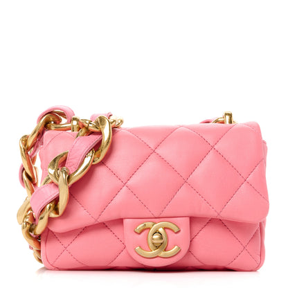 Chanel Lambskin Quilted Mini Funky Town Flap Pink 1 of 11