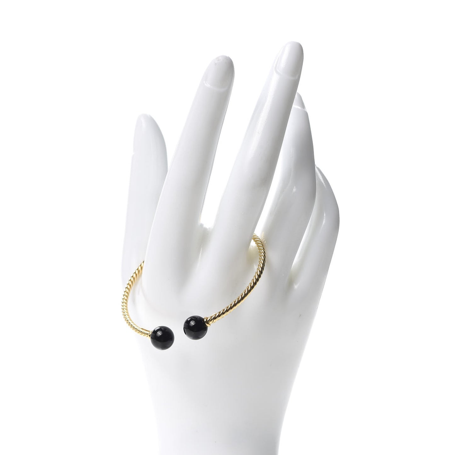 18K Yellow Gold Black Onyx 8.5mm Solari Bracelet