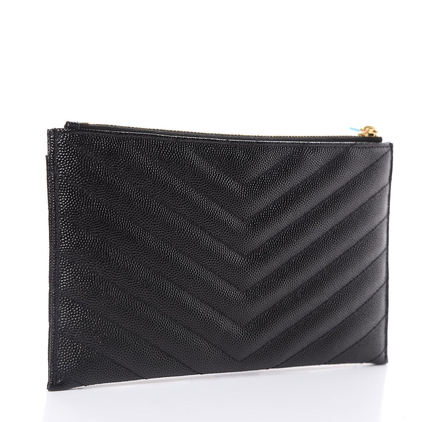 Grain De Poudre Chevron Monogram Bill Pouch Black