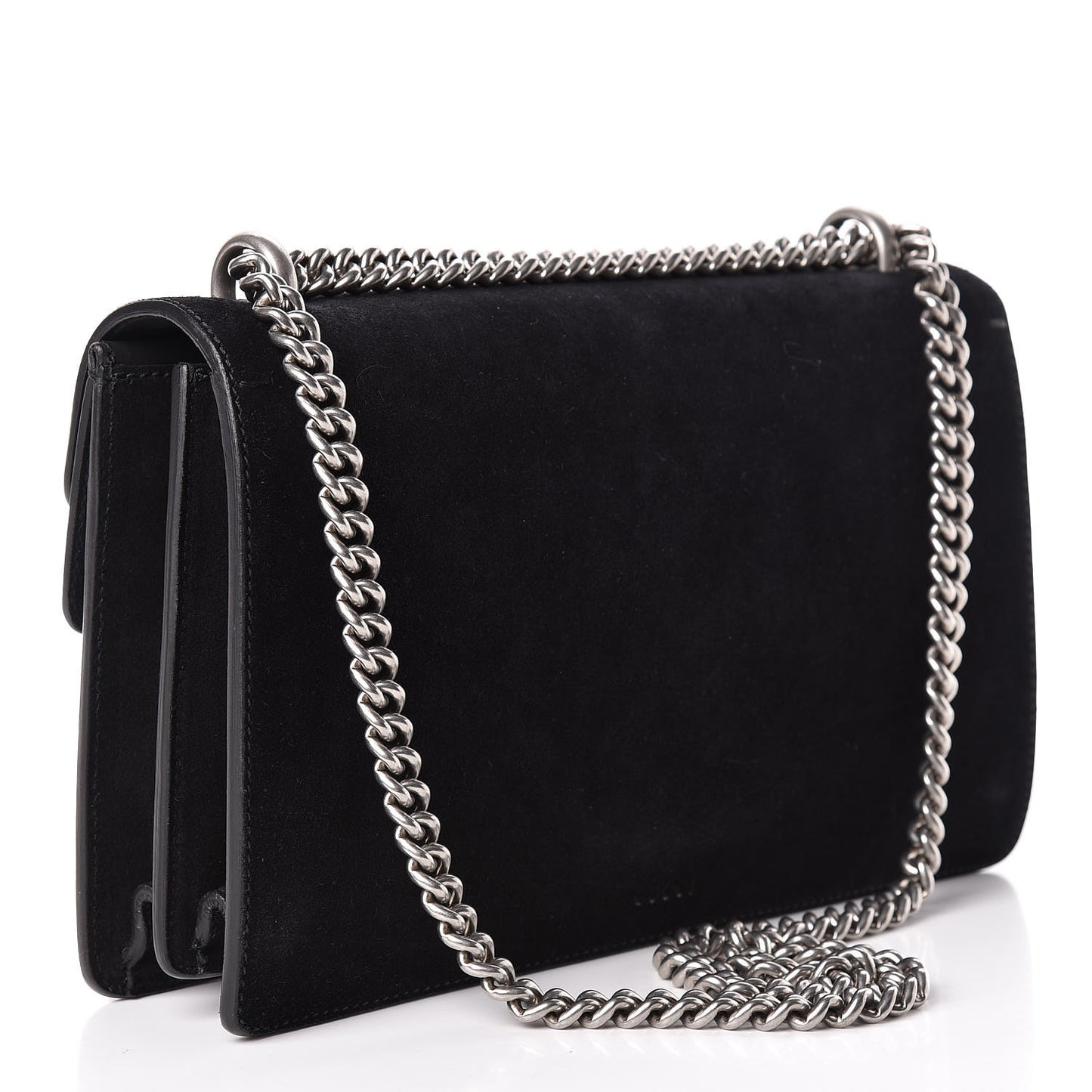 Suede Small Dionysus Shoulder Bag Black