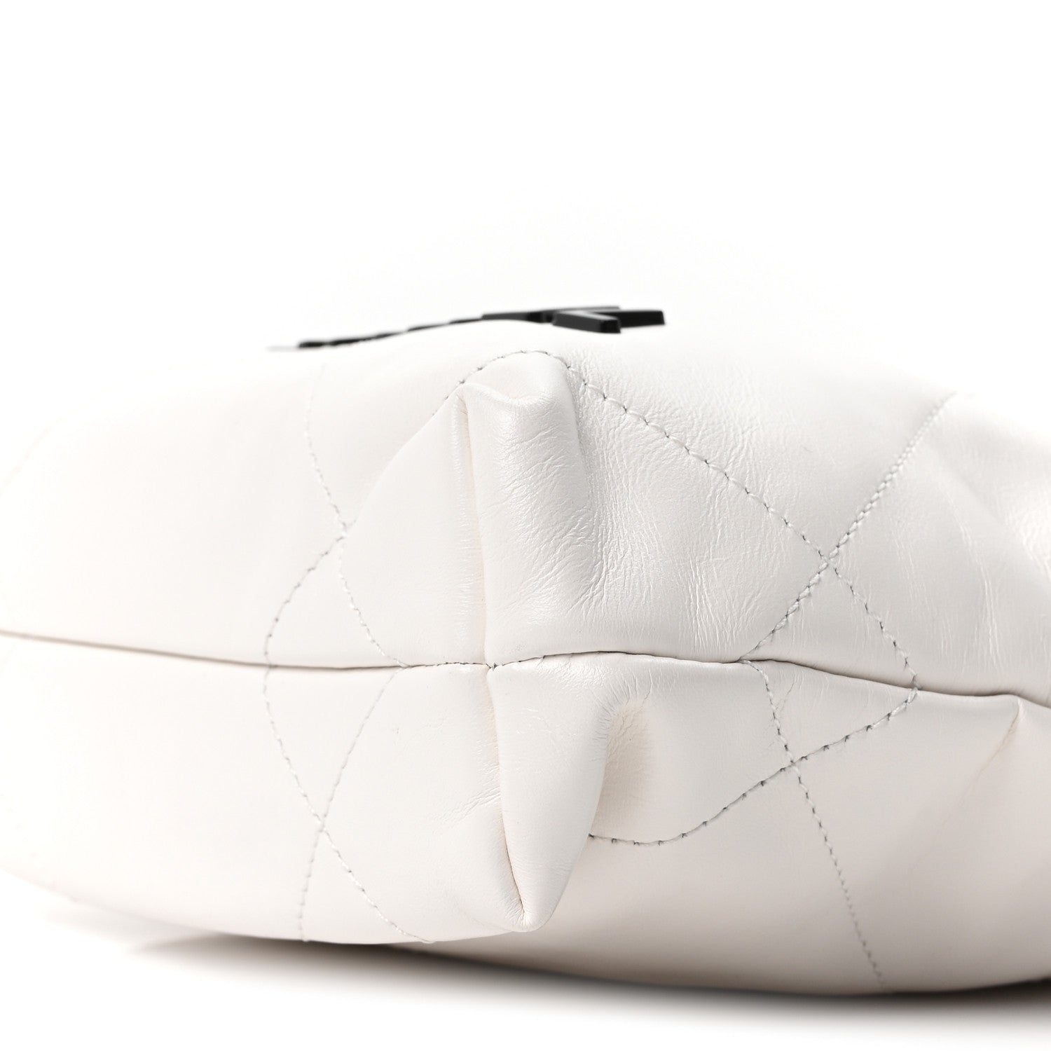 Chanel Shiny Calfskin Quilted Mini Chanel 22 White Black 1868101
