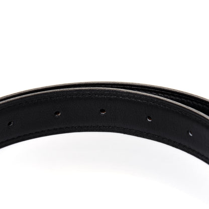 Hermes Swift Epsom 24mm Belt Strap 80 Black Gold 4 of 5