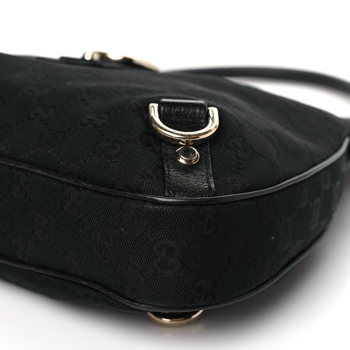 Monogram Medium Abbey D Ring Hobo Black