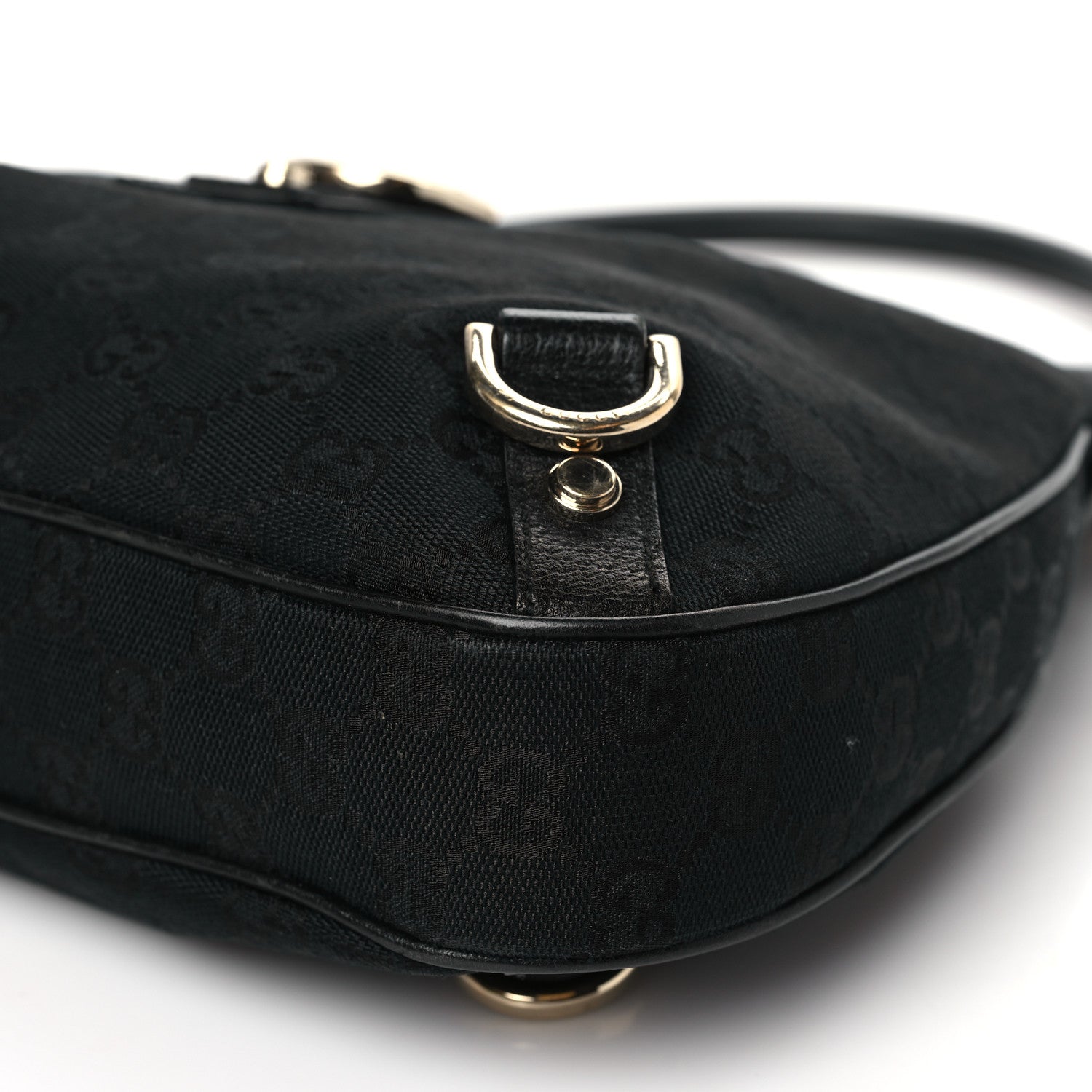 Gucci Monogram Medium Abbey D Ring Hobo Black 10 of 12