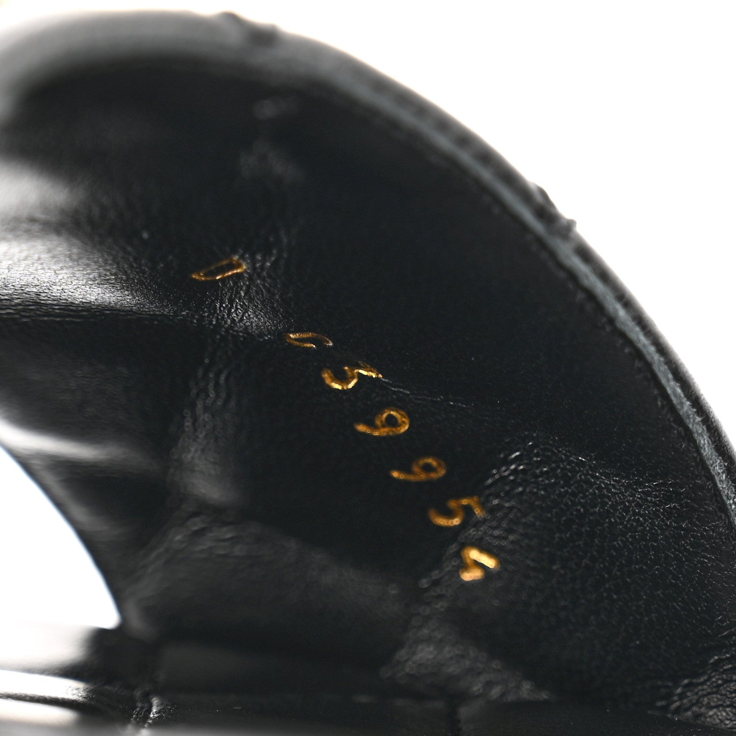 Chanel Shiny Goatskin Quilted CC Mules Sandals 36 Black 8 of 9