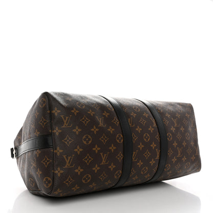 Louis Vuitton Monogram Macassar Keepall Bandouliere 45 3 of 11
