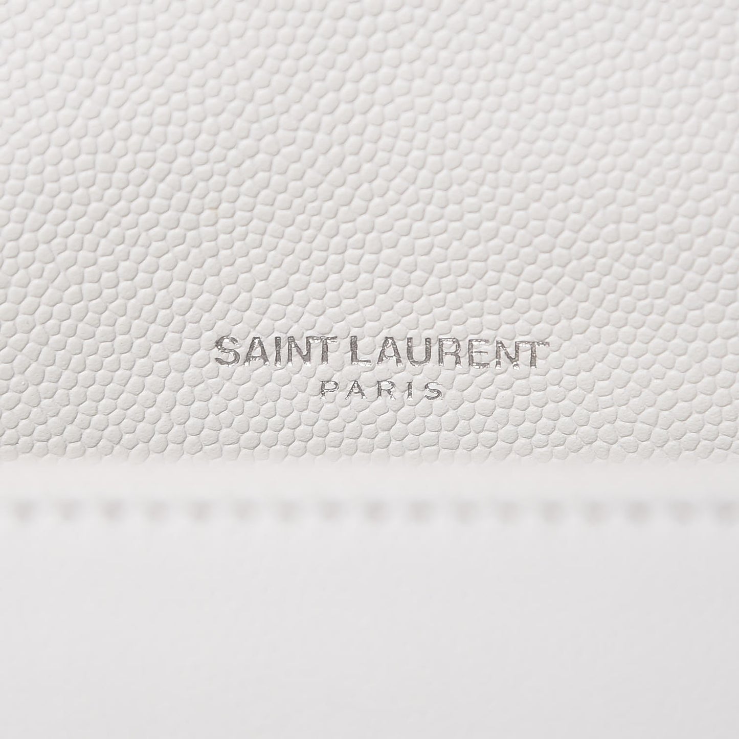 Grain De Poudre Small West Hollywood Monogram Fold-Over Bag Pearl White