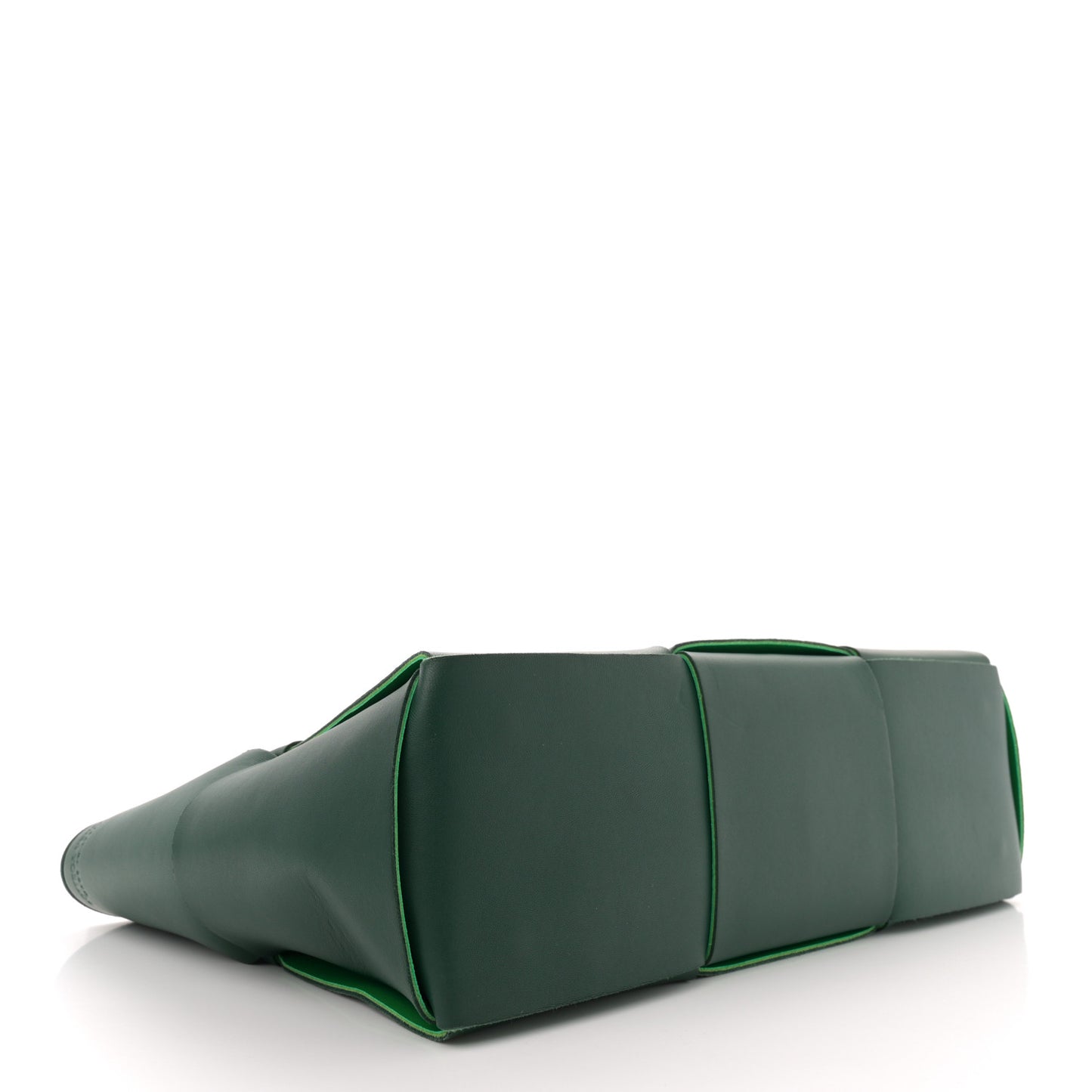 Calfskin Maxi Intrecciato Medium Arco Tote Raintree