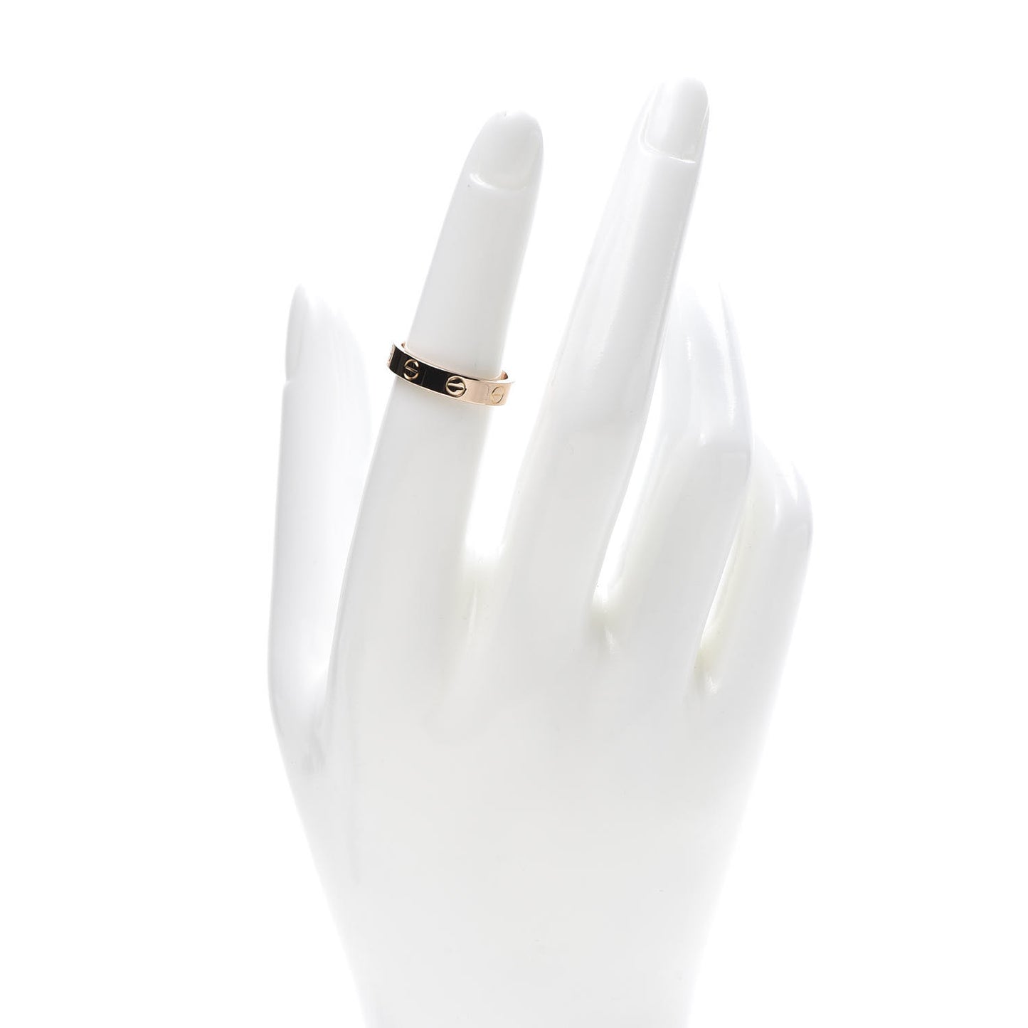 18K Pink Gold 3.5mm LOVE Wedding Band Ring 51 5.75