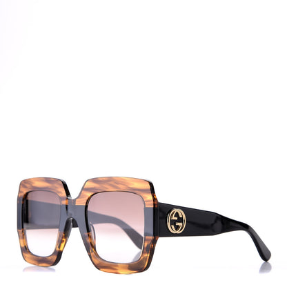 Gucci Square Frame GG0178S Sunglasses Havana 1 of 8