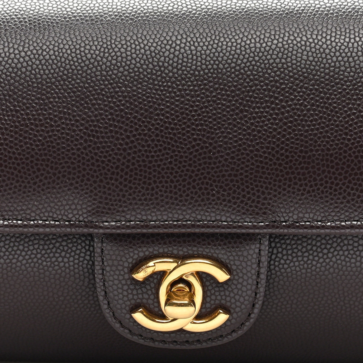 Chanel Shiny Caviar Preppy Coco Small Bowling Bag Black 8 of 10