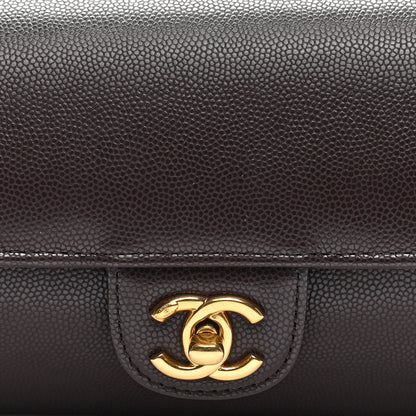 Chanel Shiny Caviar Preppy Coco Small Bowling Bag Black 8 of 10