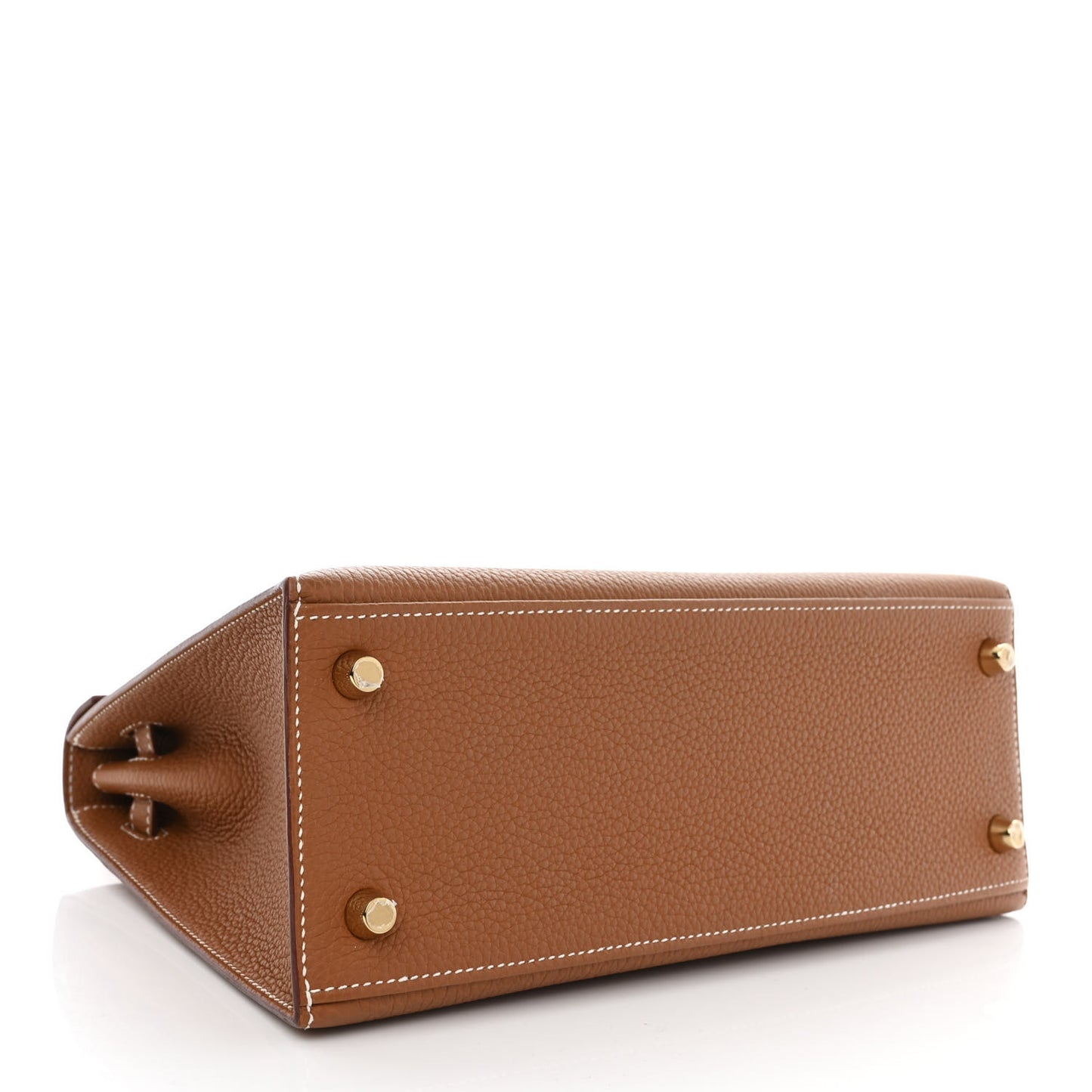Togo Horseshoe Kelly Sellier 25 Gold Jaune D'Or