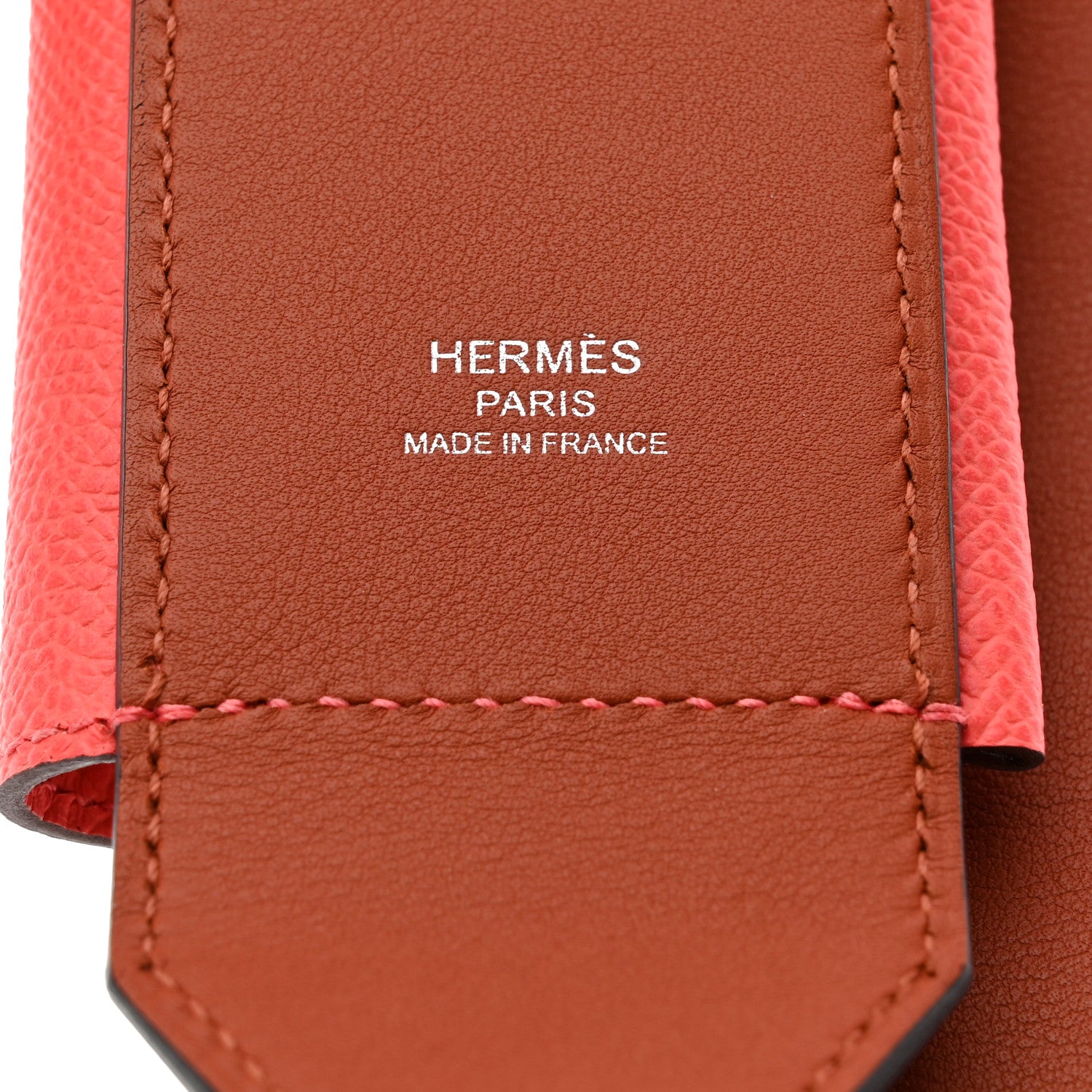 Hermes Swift Epsom Pocket Kelly Shoulder Strap Terre Battue Capucine 4 of 5