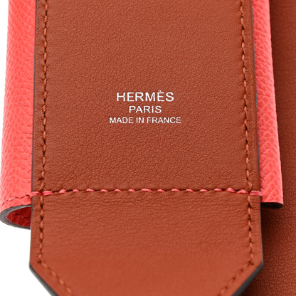 Hermes Swift Epsom Pocket Kelly Shoulder Strap Terre Battue Capucine 4 of 5