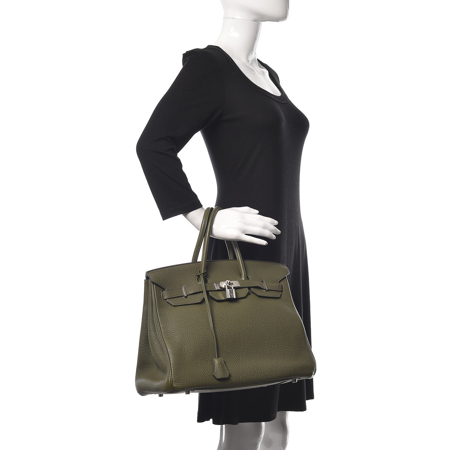 Hermes Togo Birkin 35 Vert Olive 2 of 14