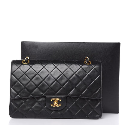 Chanel Lambskin Quilted Medium Double Flap Black 16 of 16