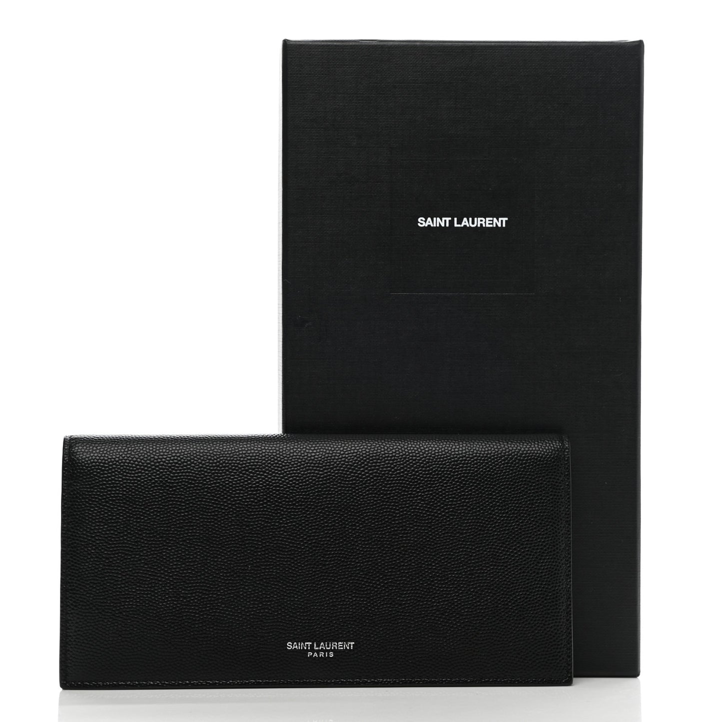 Grain De Poudre Foldover Logo Wallet Black